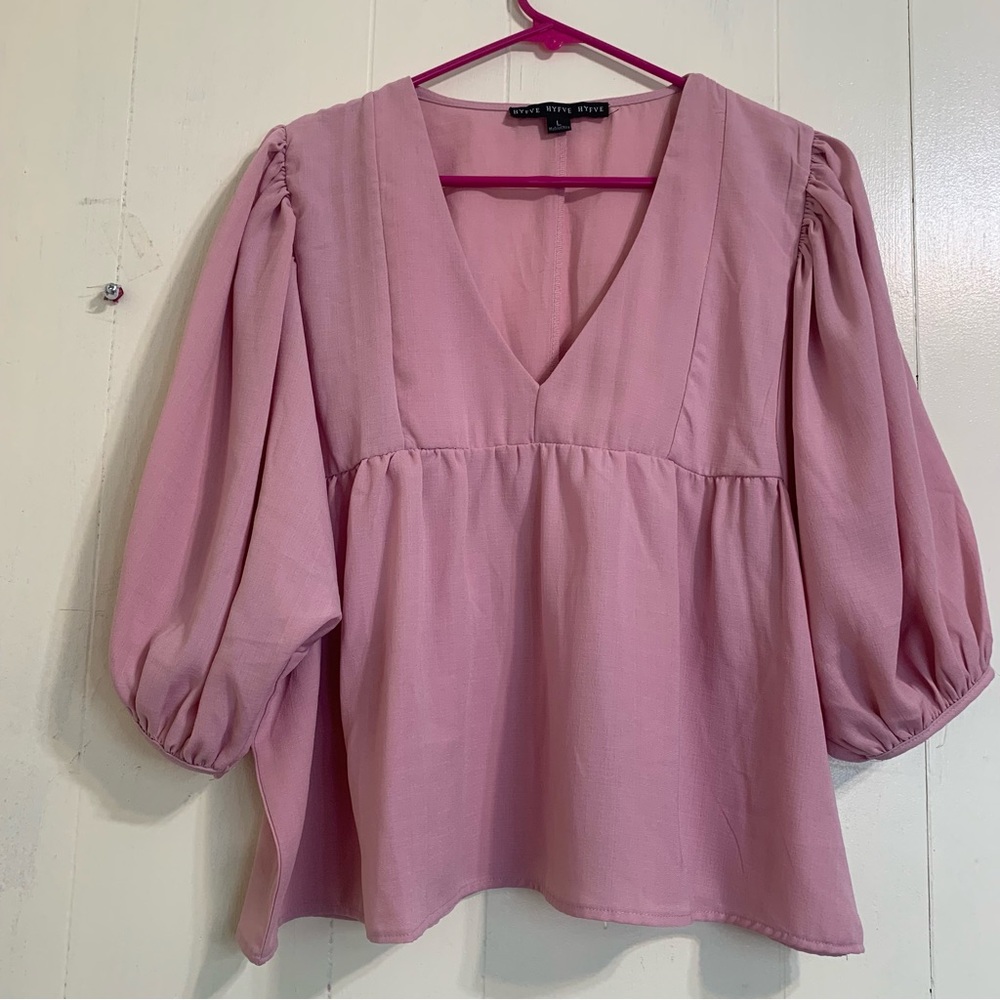 HYFVE HYFVE HYFVE Pink Oversized Crop Top Size Large.